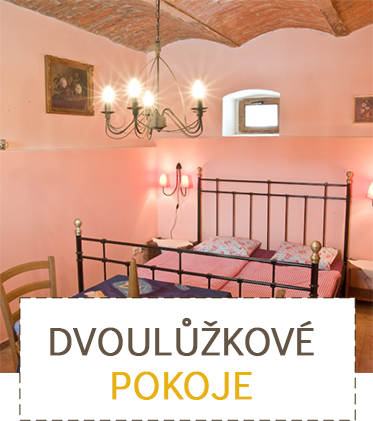 dvoulůžkový pokoj ubytování Třeboň